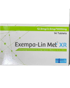 Exempa Lin Met Xr 12.5mg 2.5mg 1000mg Tablets 14s